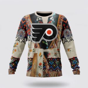 Personalized NHL Philadelphia Flyers Crewneck Sweatshirt Specialized Special Native Costume Design Sweatshirt 1