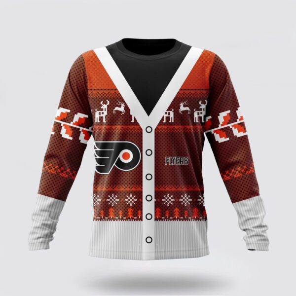 Personalized NHL Philadelphia Flyers Crewneck Sweatshirt Specialized Unisex Sweater For Chrismas Season Sweatshirt