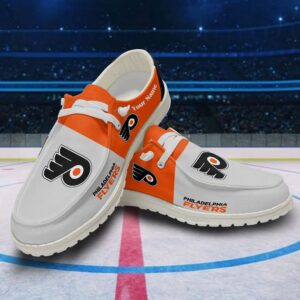 Personalized NHL Philadelphia Flyers Hey Dude Shoes For Hockey Fans