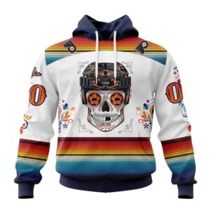 Personalized NHL Philadelphia Flyers Hoodie Special Design For Dia De Los Muertos Hoodie 1