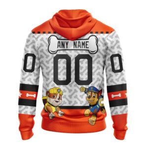 Personalized NHL Philadelphia Flyers Hoodie Special PawPatrol Design Hoodie 2