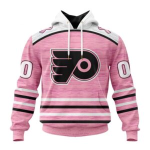 Personalized NHL Philadelphia Flyers Hoodie Special Pink Fight Breast Cancer Design Hoodie 1