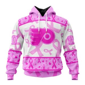 Personalized NHL Philadelphia Flyers Hoodie Special Pink October Breast Cancer Awareness Month Hoodie 1