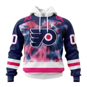 Personalized NHL Philadelphia Flyers Hoodie Special Pink October Fight Breast Cancer Hoodie 1