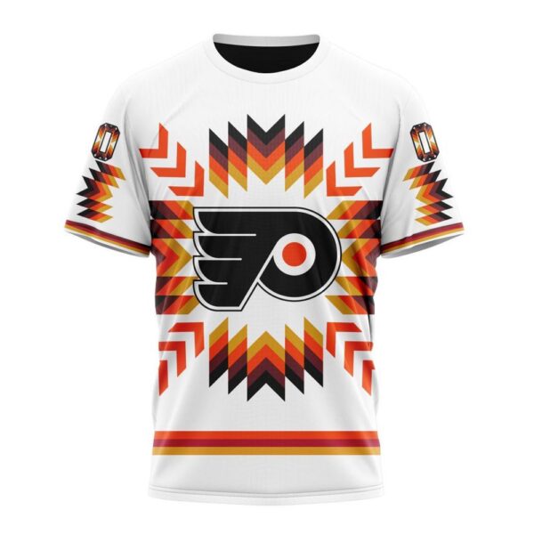 Personalized NHL Philadelphia Flyers Special Design With Native Pattern T-Shirt