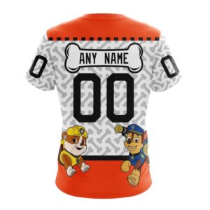 Personalized NHL Philadelphia Flyers T Shirt Special PawPatrol Design T Shirt 2