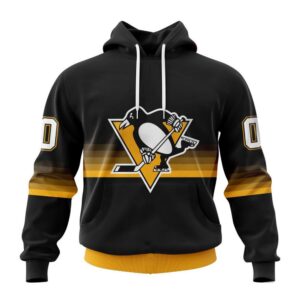 Personalized NHL Pittsburgh Penguins All Over Print Hoodie Special Black And Gradient Design Hoodie 1