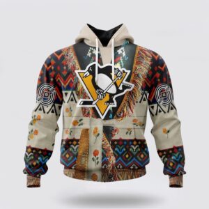 Personalized NHL Pittsburgh Penguins All Over Print Hoodie Special Native Costume Design Hoodie 1