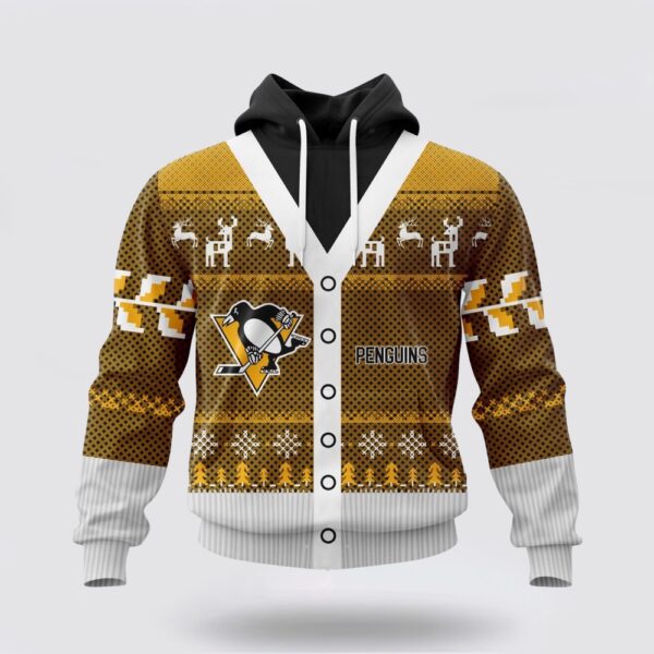 Personalized NHL Pittsburgh Penguins All Over Print Unisex Hoodie For Chrismas Season Hoodie