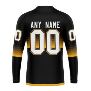 Personalized NHL Pittsburgh Penguins Crewneck Sweatshirt Special Black And Gradient Design 2