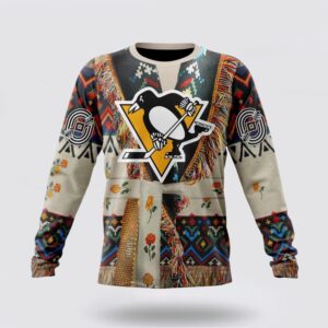 Personalized NHL Pittsburgh Penguins Crewneck Sweatshirt Specialized Special Native Costume Design Sweatshirt 1