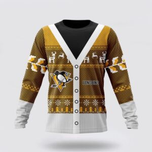 Personalized NHL Pittsburgh Penguins Crewneck Sweatshirt Specialized Unisex Sweater For Chrismas Season Sweatshirt 1