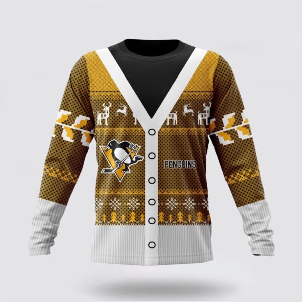 Personalized NHL Pittsburgh Penguins Crewneck Sweatshirt Specialized Unisex Sweater For Chrismas Season Sweatshirt