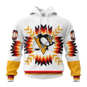 Personalized NHL Pittsburgh Penguins Hoodie Special Design With Native Pattern Hoodie 1 1