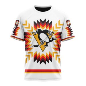 Personalized NHL Pittsburgh Penguins Special Design With Native Pattern T Shirt 1