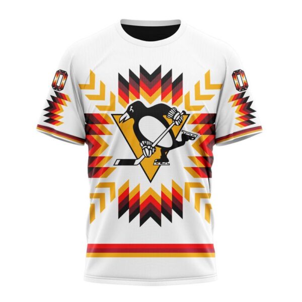 Personalized NHL Pittsburgh Penguins Special Design With Native Pattern T-Shirt