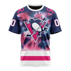 Personalized NHL Pittsburgh Penguins T Shirt Special Pink October Fight Breast Cancer T Shirt 1