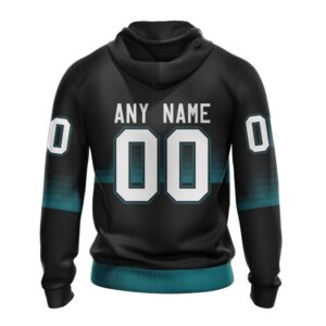 Personalized NHL San Jose Sharks All Over Print Hoodie Special Black And Gradient Design Hoodie 2