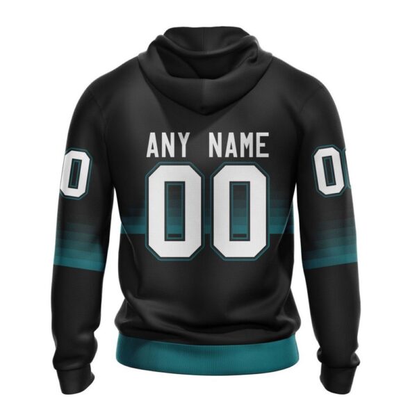 Personalized NHL San Jose Sharks All Over Print Hoodie Special Black And Gradient Design Hoodie