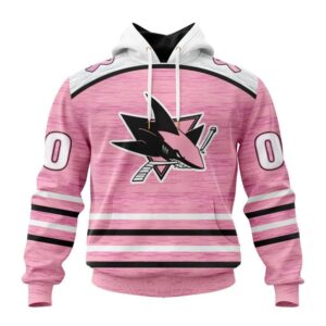 Personalized NHL San Jose Sharks Hoodie Special Pink Fight Breast Cancer Design Hoodie 1