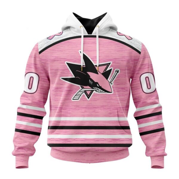 Personalized NHL San Jose Sharks Hoodie Special Pink Fight Breast Cancer Design Hoodie