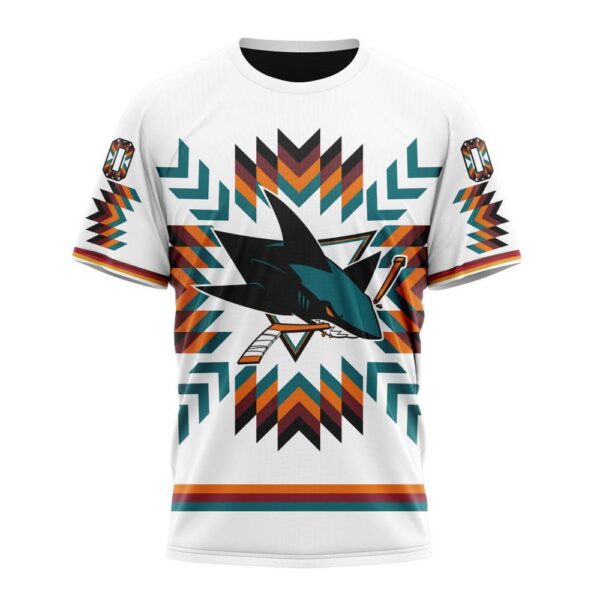 Personalized NHL San Jose Sharks Special Design With Native Pattern T-Shirt