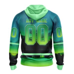 Personalized NHL Seattle Kraken All Over Print Hoodie Special Design With Northern Light Full Printed Hoodie 2
