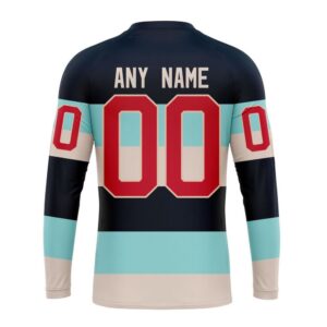 Personalized NHL Seattle Kraken Crewneck Sweatshirt 2024 Winter Classic Customized Kits Sweatshirt 2