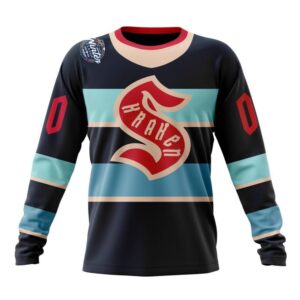 Personalized NHL Seattle Kraken Crewneck Sweatshirt 2024 Winter Classic Design Concept Sweatshirt 1