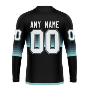 Personalized NHL Seattle Kraken Crewneck Sweatshirt Special Black And Gradient Design 2