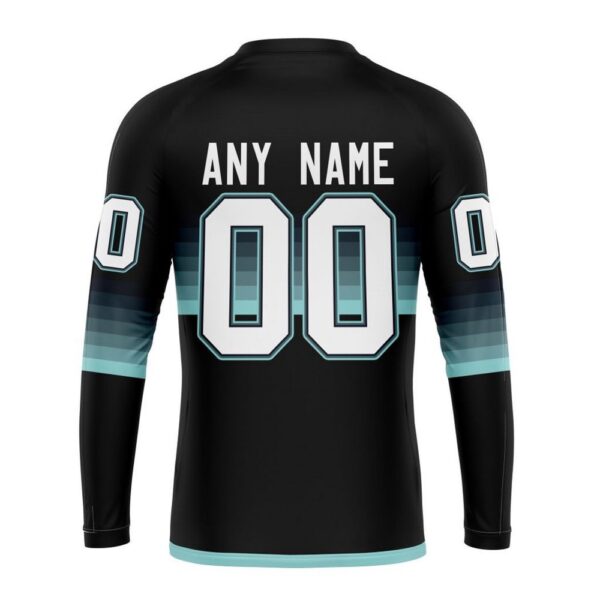 Personalized NHL Seattle Kraken Crewneck Sweatshirt Special Black And Gradient Design