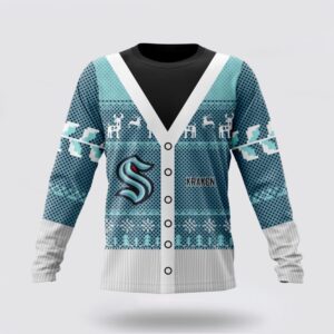 Personalized NHL Seattle Kraken Crewneck Sweatshirt Specialized Unisex Sweater For Chrismas Season Sweatshirt 1