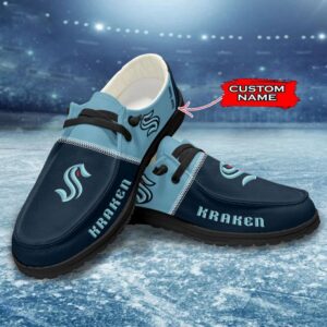 Personalized NHL Seattle Kraken Hey Dude Shoes For Hockey Fans