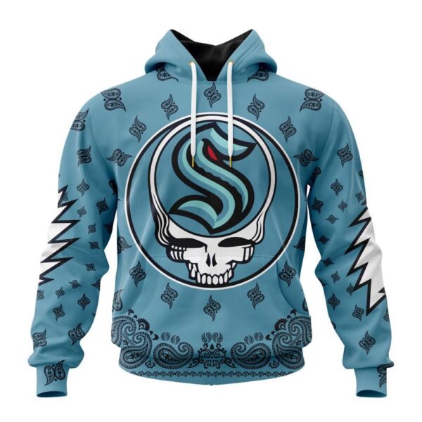 Personalized NHL Seattle Kraken Hoodie Special Grateful Dead Design Hoodie