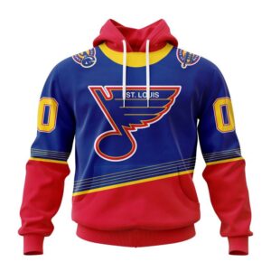 Personalized NHL St Louis Blues 2024 Special 90s Retro Kits Hoodie 1