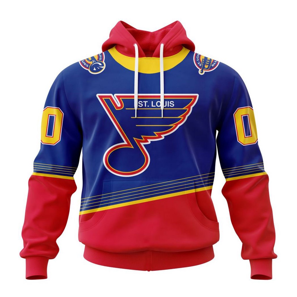 Personalized NHL St. Louis Blues 2024 Special 90s Retro Kits Hoodie