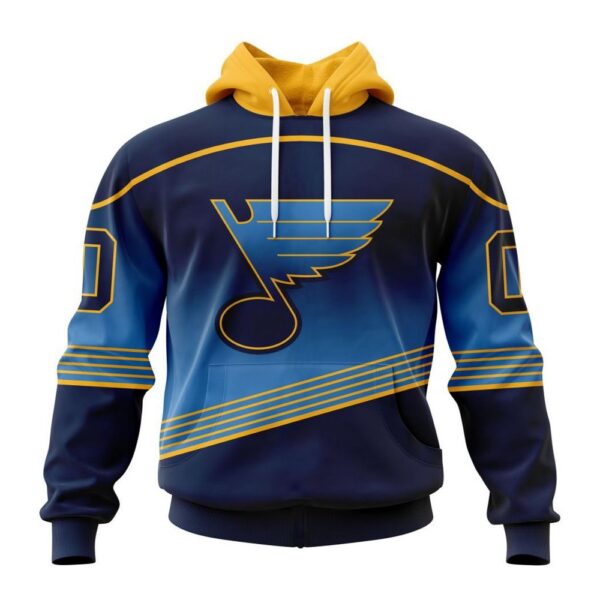 Personalized NHL St Louis Blues All Over Print Hoodie New Gradient Series Concept Hoodie