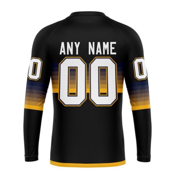 Personalized NHL St Louis Blues Crewneck Sweatshirt Special Black And Gradient Design