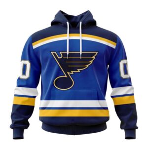Personalized NHL St Louis Blues Hoodie 2024 Home Kits Hoodie 1