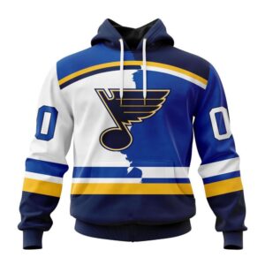 Personalized NHL St Louis Blues Hoodie 2024 Home Mix Away Hoodie 1
