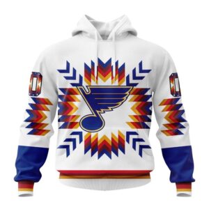 Personalized NHL St Louis Blues Hoodie Special Design With Native Pattern Hoodie 1