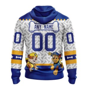 Personalized NHL St Louis Blues Hoodie Special PawPatrol Design Hoodie 2