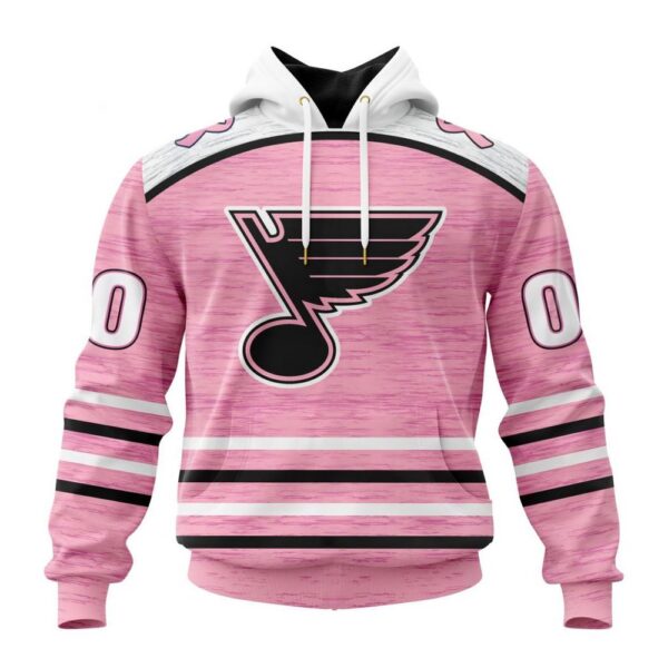 Personalized NHL St. Louis Blues Hoodie Special Pink Fight Breast Cancer Design Hoodie