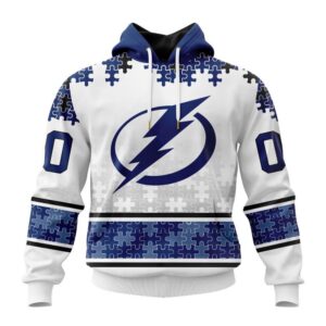 Personalized NHL Tampa Bay Lightning All Over Print Hoodie Special Autism Awareness Design With Home Jersey Style Hoodie 1