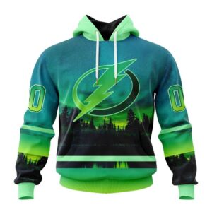 Personalized NHL Tampa Bay Lightning All Over Print Hoodie Special Design With Northern Light Full Printed Hoodie 1