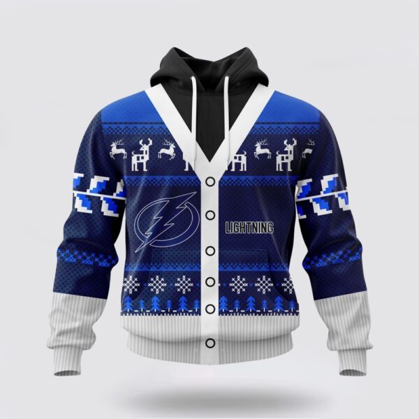 Personalized NHL Tampa Bay Lightning All Over Print Unisex Hoodie For Chrismas Season Hoodie