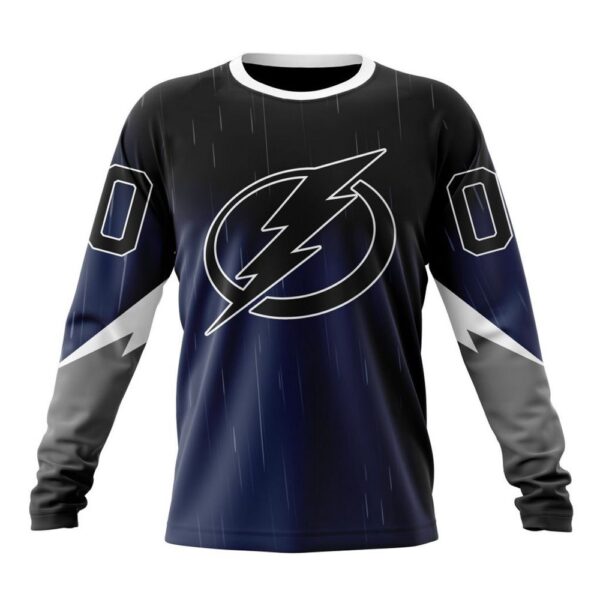 Personalized NHL Tampa Bay Lightning Crewneck Sweatshirt New Gradient Series Concept