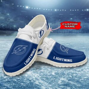 Personalized NHL Tampa Bay Lightning Hey Dude Shoes For Hockey Fans