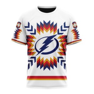 Personalized NHL Tampa Bay Lightning Special Design With Native Pattern T Shirt 1