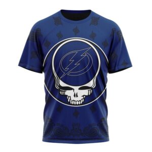 Personalized NHL Tampa Bay Lightning T Shirt Special Grateful Dead Design T Shirt 1